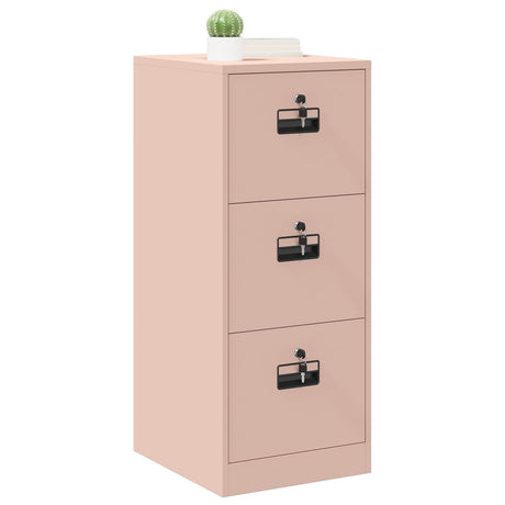 Vidaxl bestandenkast roze 44 x 50 x 106,5 cm koudgewalst staal