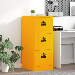 Vidaxl bestandenkast mosterdgeel 44 x 50 x 106,5 cm koudgewalst staal