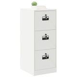 Vidaxl bestandenkast met lade wit 44 x 50 x 106,5 cm koudgewalst staal