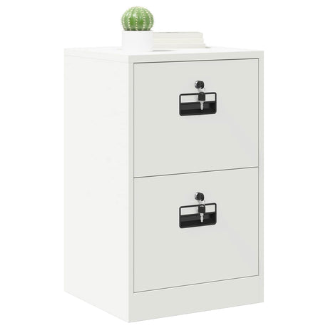 Vidaxl bestandenkast wit 45,5 x 42 x 74,5 cm koudgewalst staal
