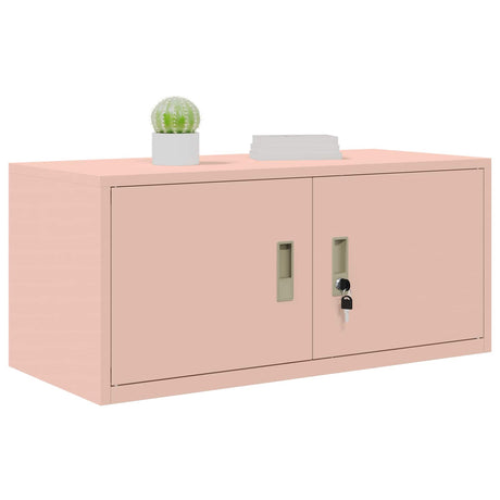 Vidaxl opbergkast roze 90 x 40 x 40 cm staal