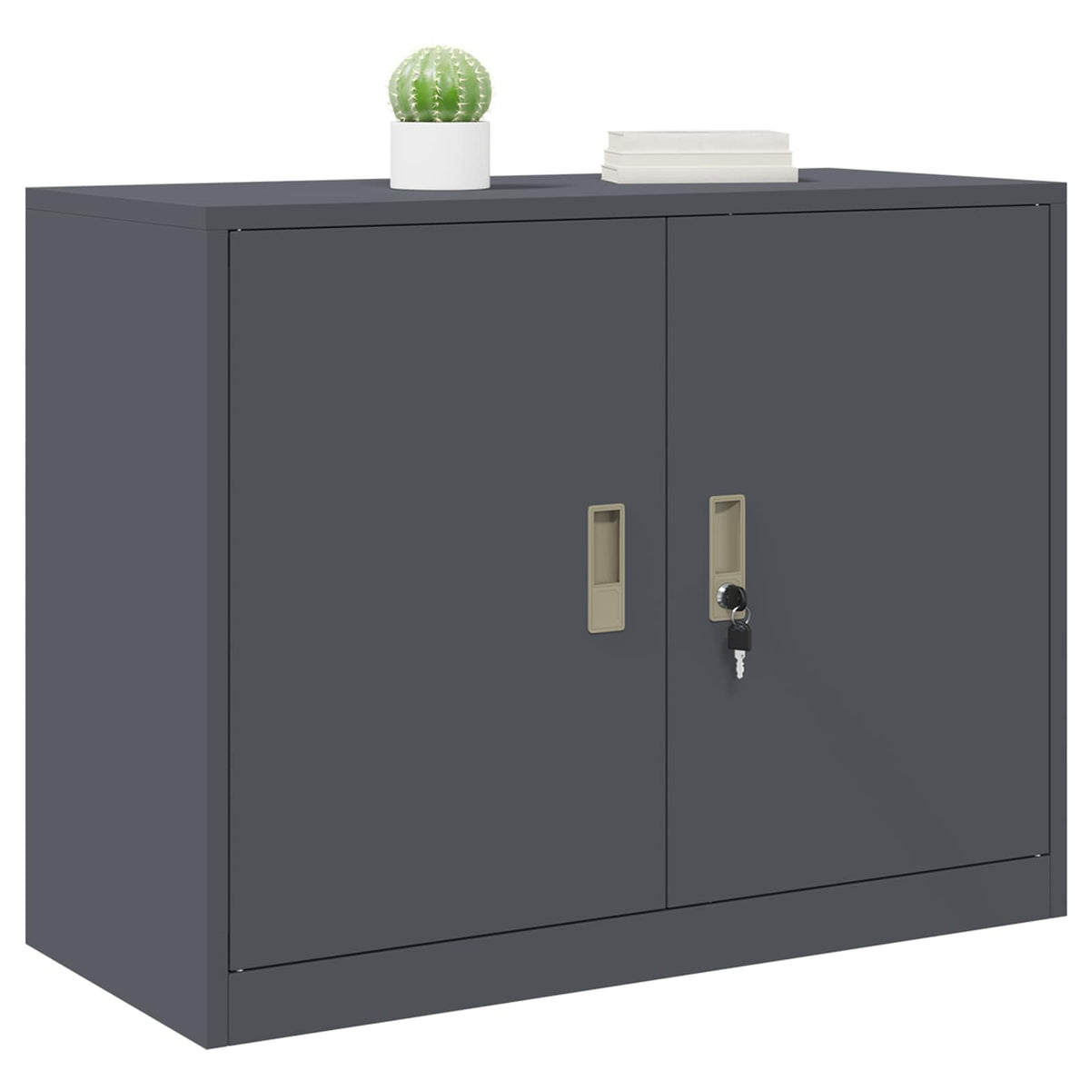 Vidaxl opbergkast antraciet 90 x 40 x 70 cm staal