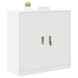 Vidaxl opbergkast wit 90 x 40 x 90 cm staal