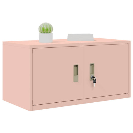 Vidaxl opbergkast roze 80 x 40 x 40 cm staal
