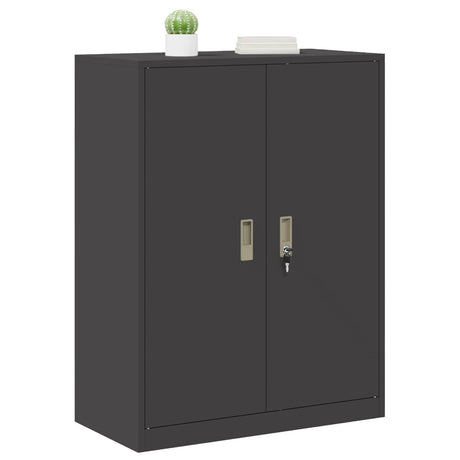 Vidaxl opbergkast zwart 80 x 40 x 105 cm staal