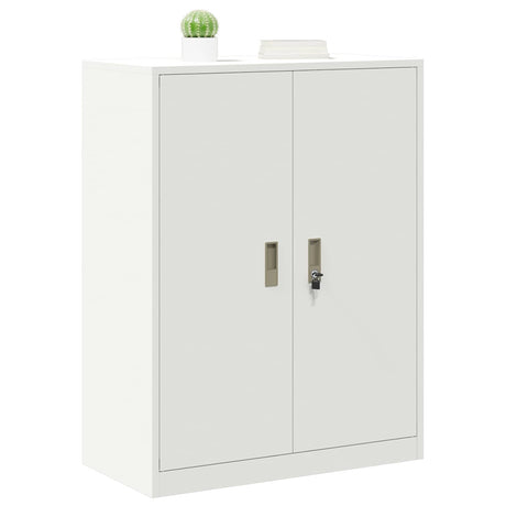Vidaxl opbergkast wit 80 x 40 x 105 cm staal