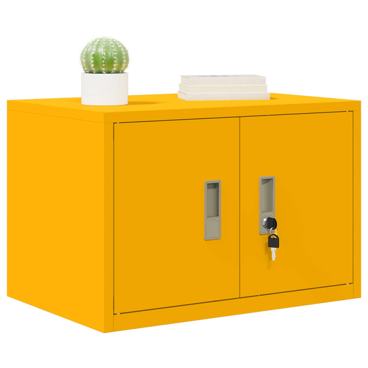 Vidaxl opbergkast mosterdgeel 60 x 40 x 40 cm staal