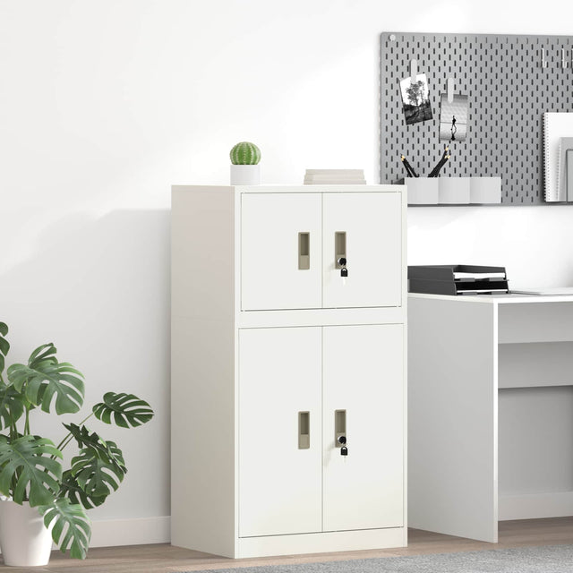 Vidaxl opbergkast wit 60 x 40 x 40 cm staal