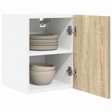 Vidaxl hangkast 2 st sonoma eik en wit bewerkt hout