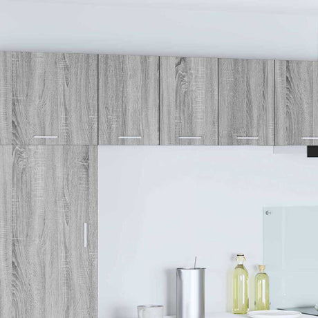Vidaxl hangkast grijs sonoma en wit 30 x 31 x 40 cm bewerkt hout