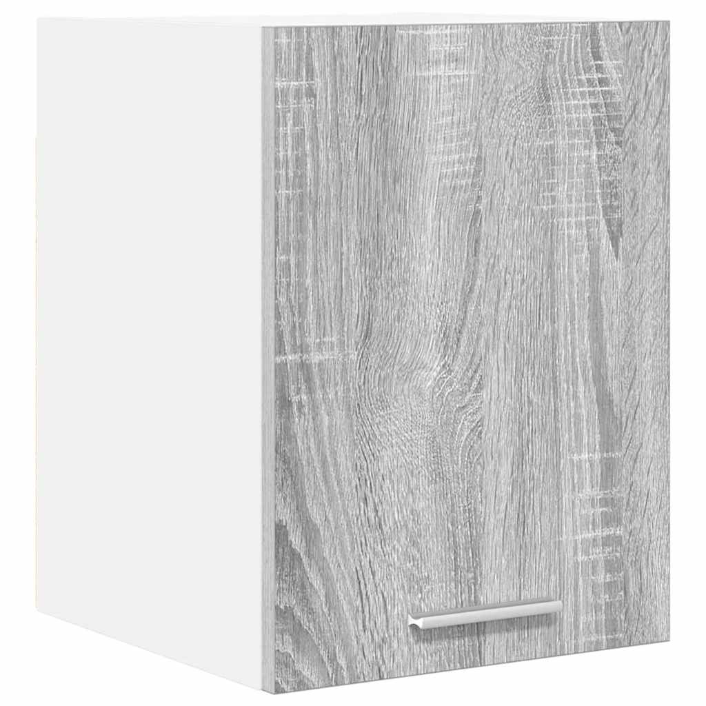 Vidaxl hangkast grijs sonoma en wit 30 x 31 x 40 cm bewerkt hout