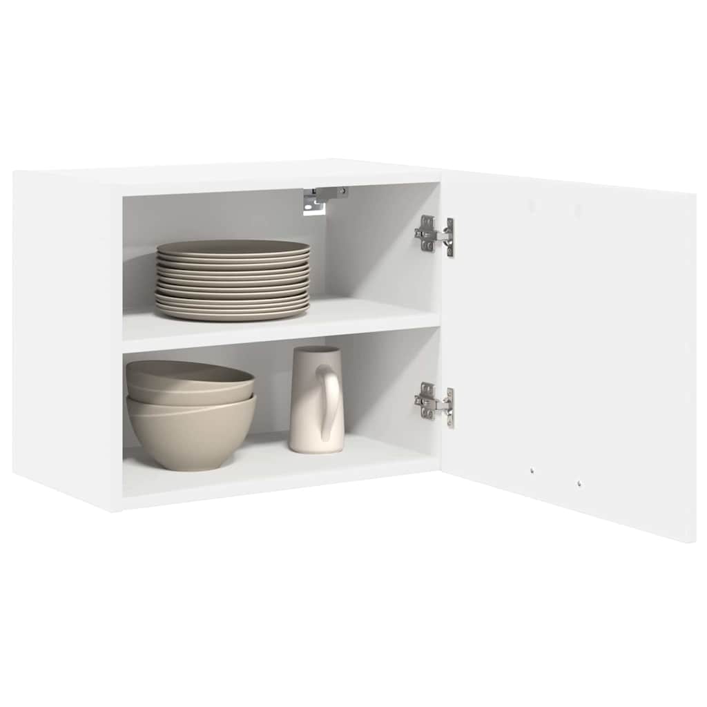 Vidaxl hangkast 2 st wit bewerkt hout