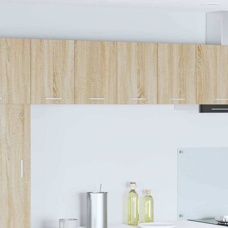 Vidaxl hangkast 2 st sonoma eik en wit bewerkt hout