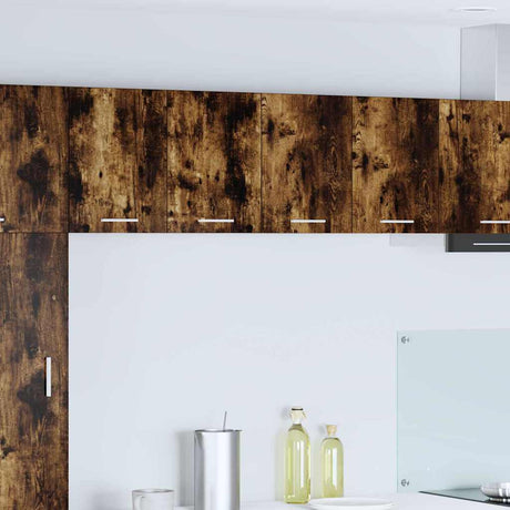 Vidaxl hangkast gerookte eik en wit 60 x 31 x 40 cm bewerkt hout