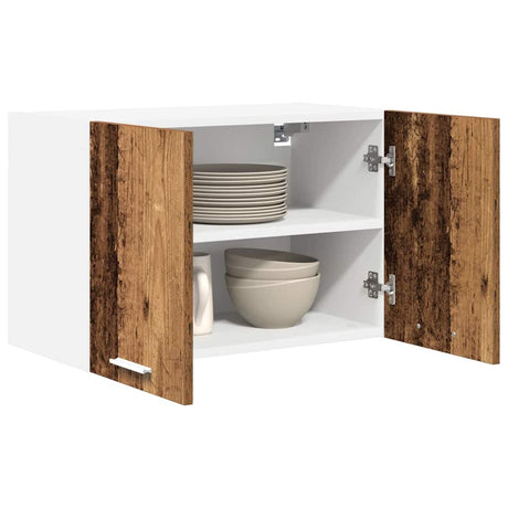 Vidaxl hangkast oude hout en wit 60 x 31 x 40 cm bewerkt hout