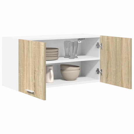 Vidaxl hangkast sonoma eiken 80 x 31 x 40 cm bewerkt hout