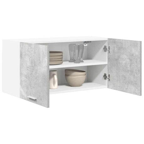 Vidaxl hangkast beton grijs 80 x 31 x 40 cm bewerkt hout