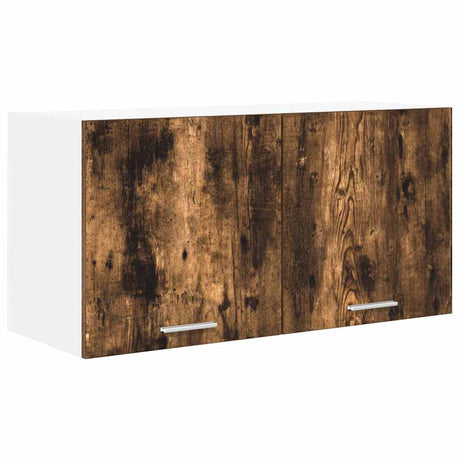Vidaxl hangkast gerookt eiken 80 x 31 x 40 cm bewerkt hout