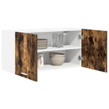 Vidaxl hangkast gerookt eiken 80 x 31 x 40 cm bewerkt hout