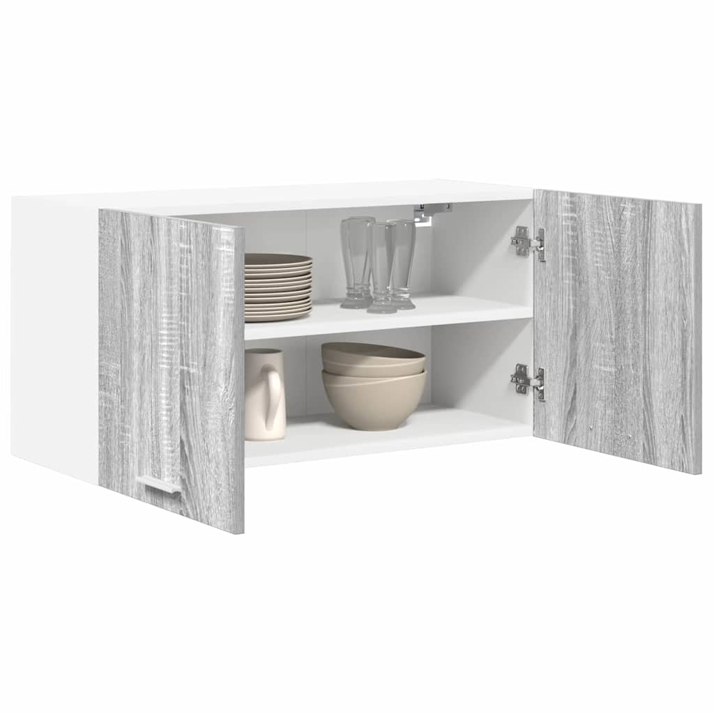 Vidaxl hangkast grijs sonoma 80 x 31 x 40 cm bewerkt hout