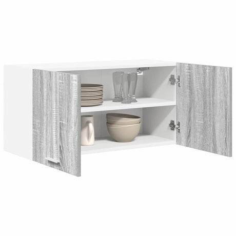 Vidaxl hangkast grijs sonoma 80 x 31 x 40 cm bewerkt hout