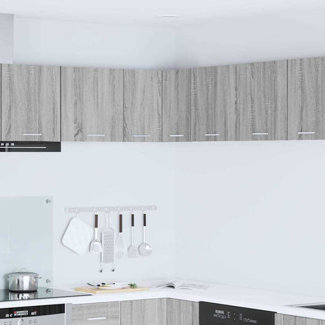 Vidaxl hangkast grijs sonoma en wit 57 x 57 x 40 cm bewerkt hout