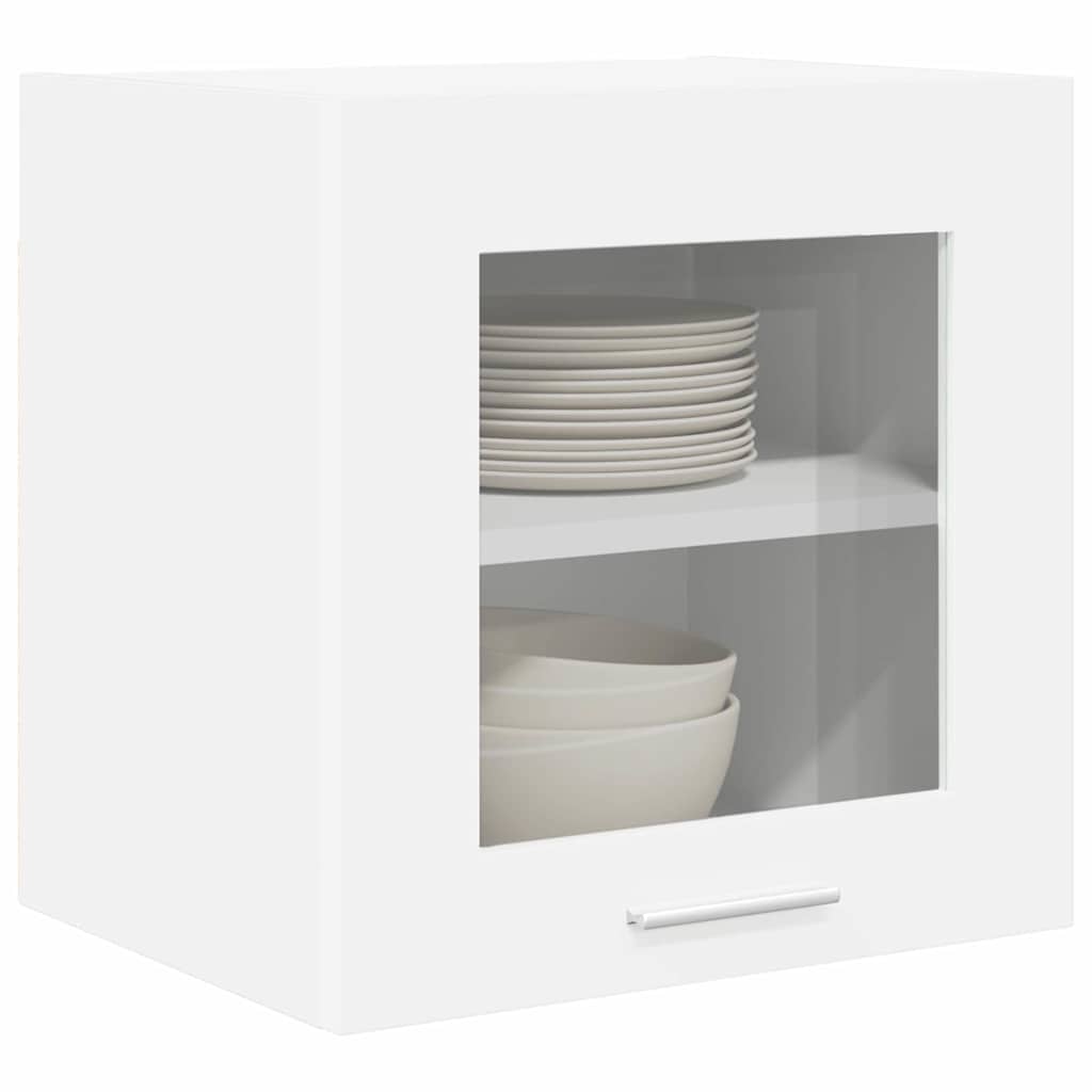 Vidaxl hangkast 2 st wit bewerkt hout