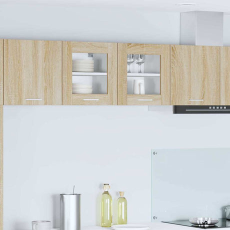 Vidaxl hangkast 2 st sonoma eiken bewerkt hout