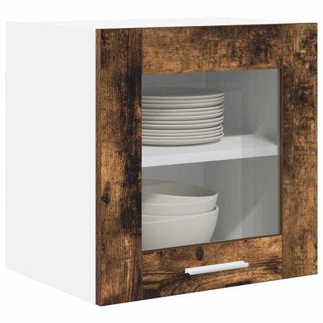 Vidaxl hangkast gerookt eiken 40 x 31 x 40 cm bewerkt hout