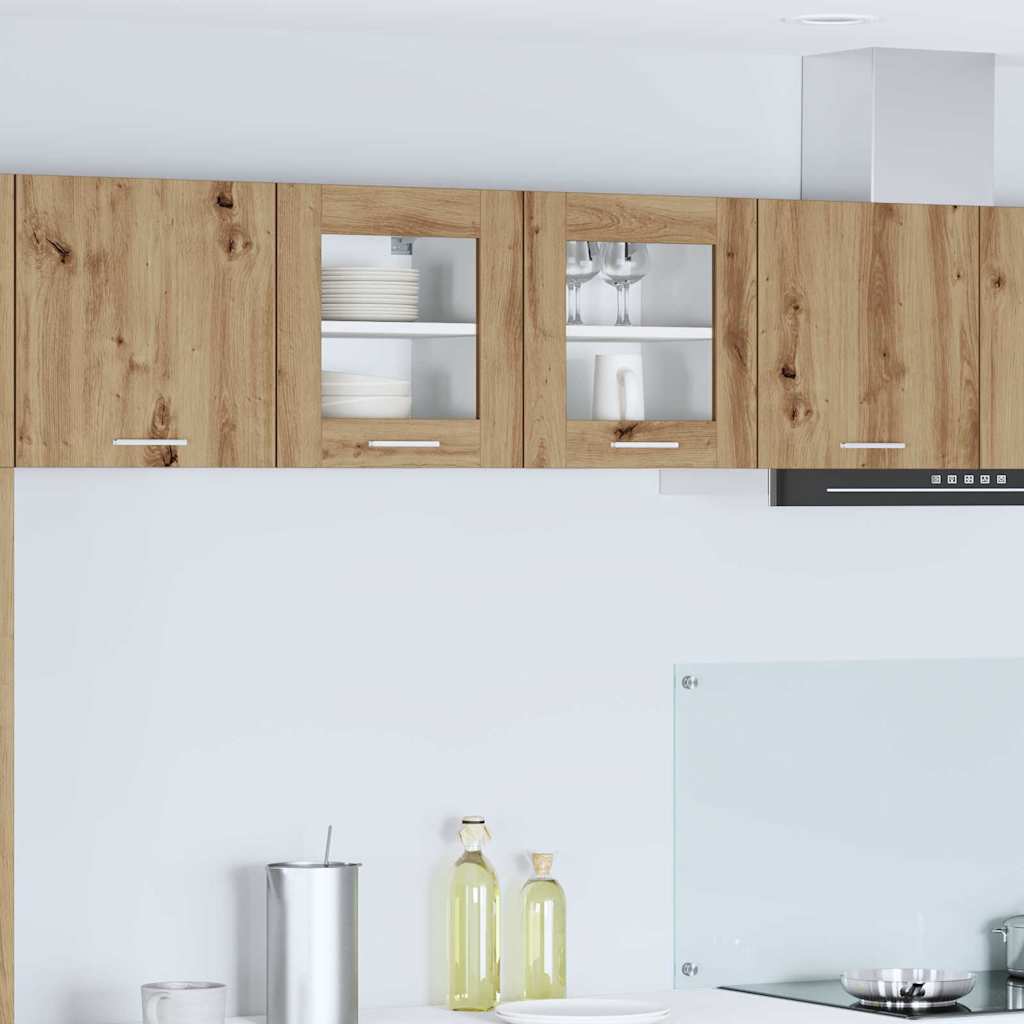 Vidaxl hangkast artisan eiken 40 x 31 x 40 cm bewerkt hout