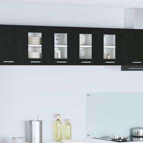 Vidaxl hangkast zwart eiken 60 x 31 x 40 cm bewerkt hout