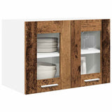 Vidaxl hangkast 2 st oudhout bewerkt hout