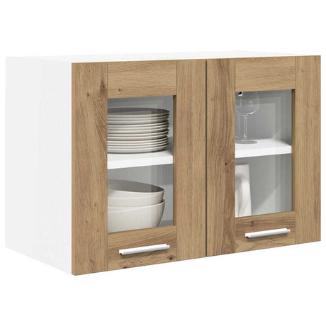 Vidaxl hangkast artisan eiken 60 x 31 x 40 cm bewerkt hout