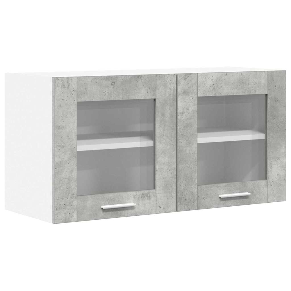 Vidaxl hangkast beton grijs en wit 80 x 31 x 40 cm bewerkt hout