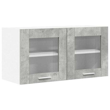 Vidaxl hangkast beton grijs en wit 80 x 31 x 40 cm bewerkt hout
