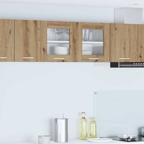 Vidaxl hangkast ambachtelijke eik en wit 80 x 31 x 40 cm bewerkt hout