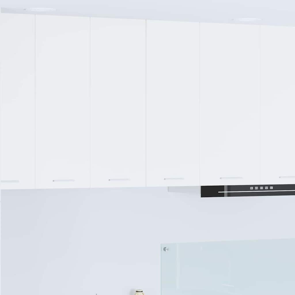 Vidaxl hangkast 2 st wit bewerkt hout