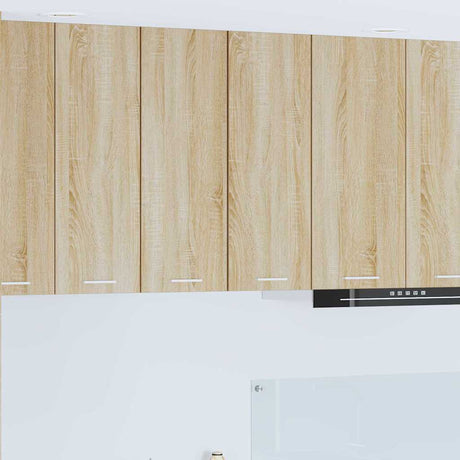 Vidaxl hangkast sonoma eik en wit 30 x 31 x 80 cm bewerkt hout