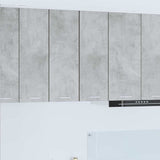 Vidaxl hangkast 2 st beton grijs en wit bewerkt hout