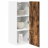 Vidaxl hangkast 2 st gerookte eik en wit bewerkt hout