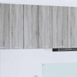 Vidaxl hangkast grijs sonoma en wit 30 x 31 x 80 cm bewerkt hout