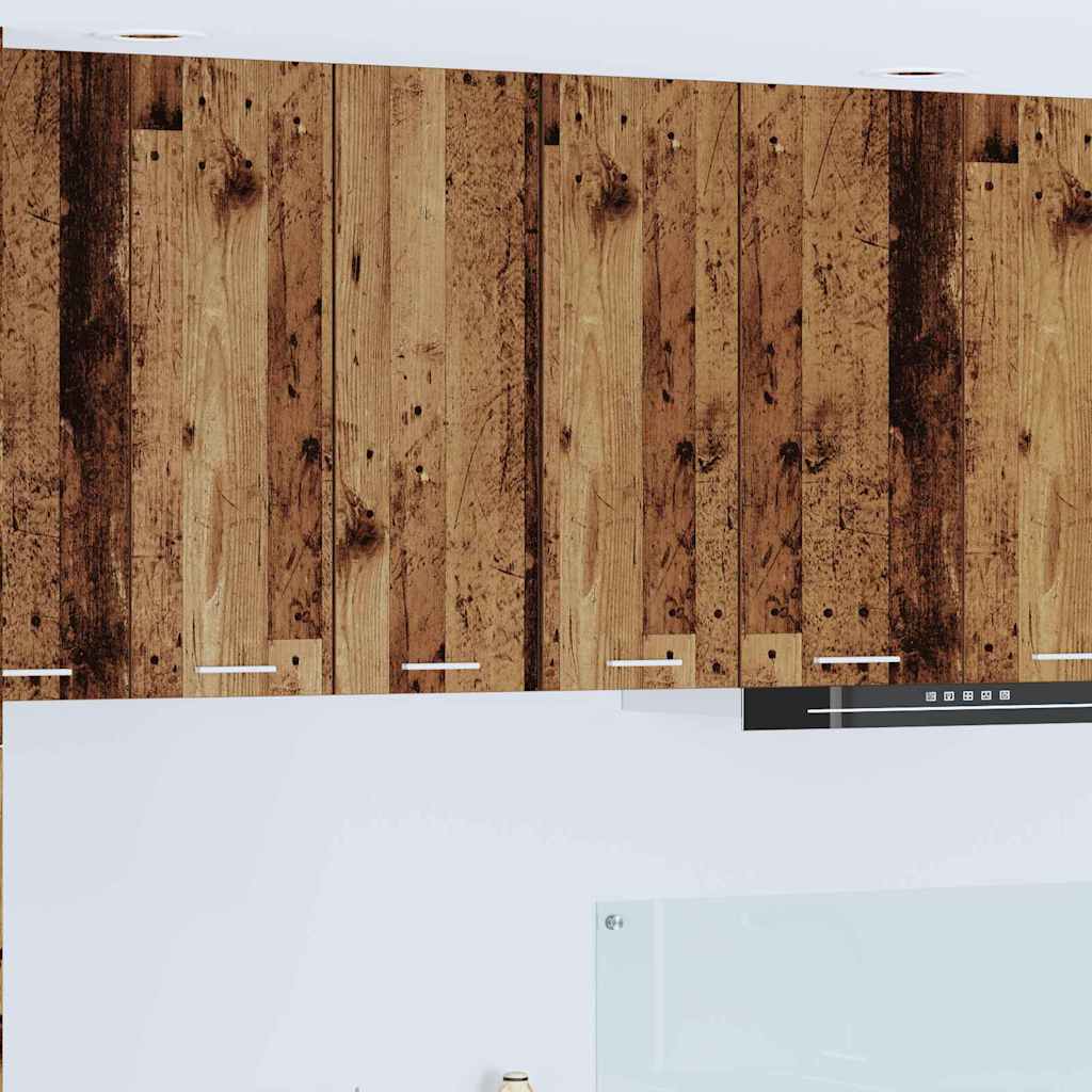 Vidaxl hangkast oude hout en wit 30 x 31 x 80 cm bewerkt hout