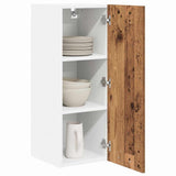 Vidaxl hangkast oude hout en wit 30 x 31 x 80 cm bewerkt hout