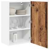 Vidaxl hangkast oude hout en wit 50 x 31 x 80 cm bewerkt hout