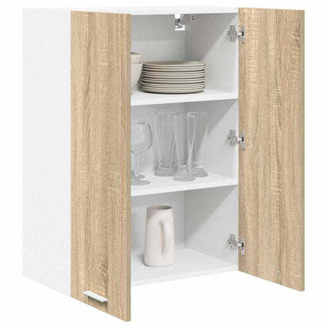 Vidaxl hangkast sonoma eiken 60 x 31 x 80 cm bewerkt hout