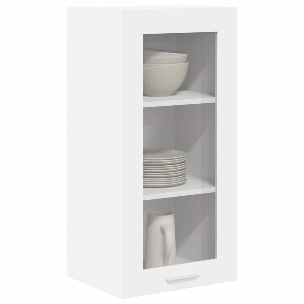 Vidaxl hangkast 2 st wit bewerkt hout