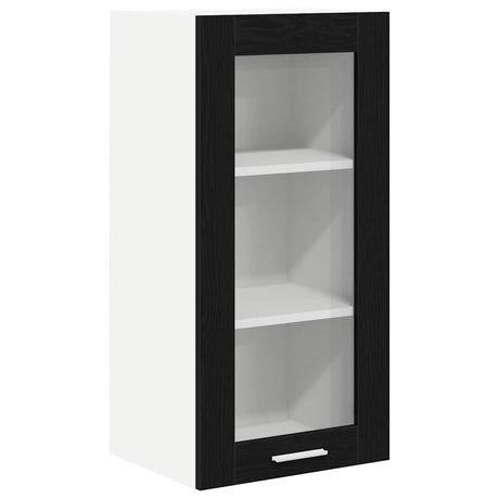 Vidaxl hangkast zwart eiken 40 x 31 x 80 cm bewerkt hout