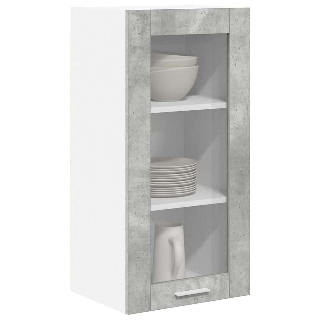 Vidaxl hangkast beton grijs 40 x 31 x 80 cm bewerkt hout