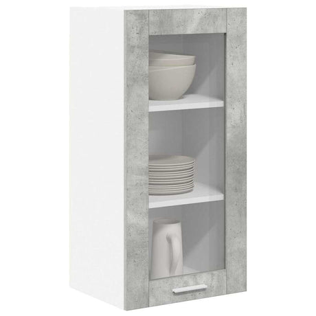Vidaxl hangkast beton grijs 40 x 31 x 80 cm bewerkt hout