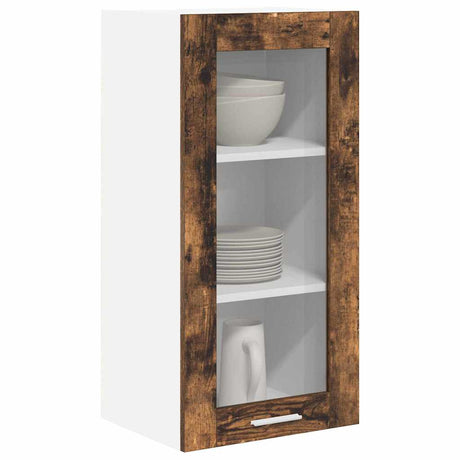 Vidaxl hangkast gerookt eiken 40 x 31 x 80 cm bewerkt hout